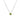 10K White 5mm Peridot Necklace