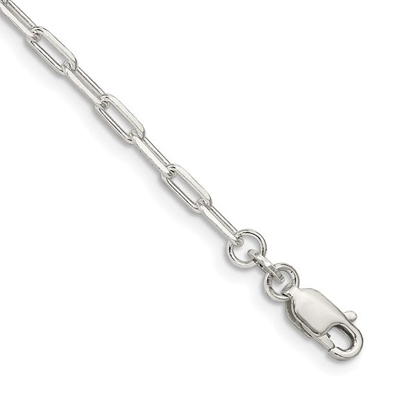 Silver 7" Open Link Bracelet