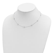 Sterling Silver CZ Station Necklace