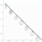 Sterling Silver Hearts Bracelet