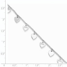 Sterling Silver Hearts Bracelet