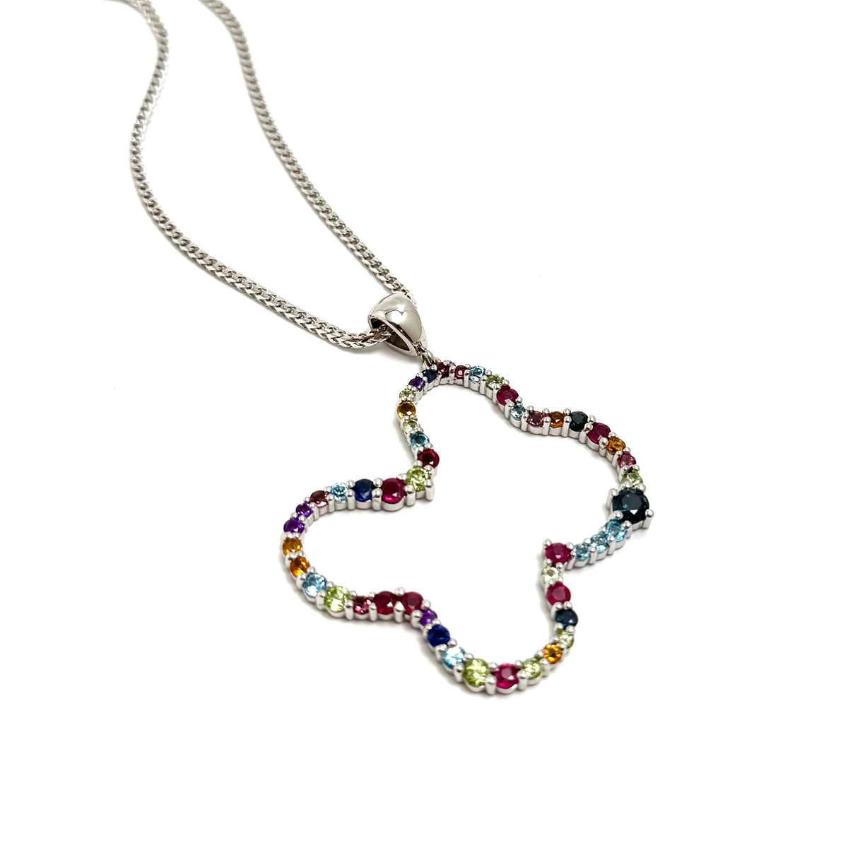 Custom Design Rainbow Pendant & Chain