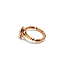 10K Rose Gold 0.23ct Diamond Ladies Ring Size 7