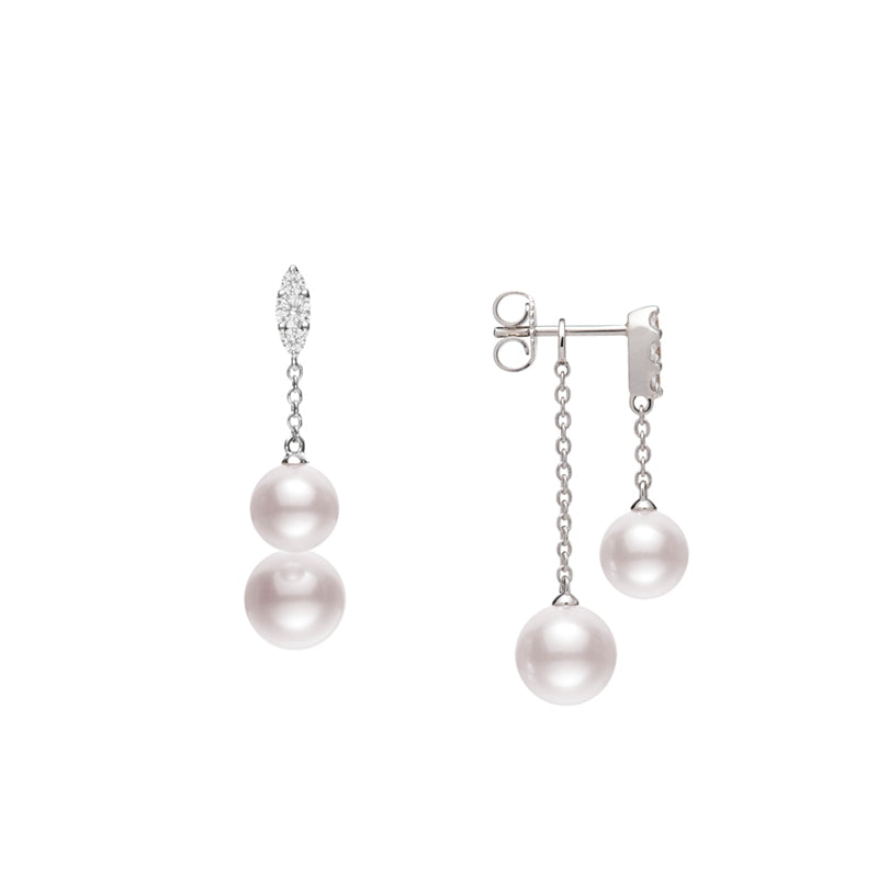 Mikimoto Akoya Pearl Stud & Jacket Earrings