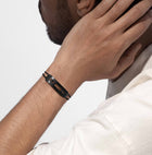 Messika Move Titanium Black Cord Bracelet