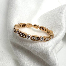 18K Rose Gold Diamond Band 0.44ctw Size Size 6.25
