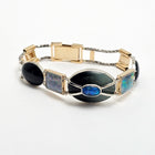 Custom 14K Two-Tone Gold Multi-Stone Bracelet Mount