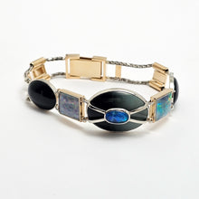 Custom 14K Two-Tone Gold Multi-Stone Bracelet Mount