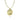 Yellow Gold Plated Silver Loon Pendant with 18'' Chain