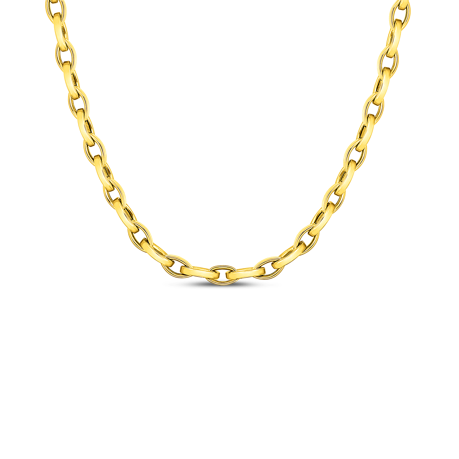 Roberto Coin 18KY Designer Gold Almond Link Bracelet