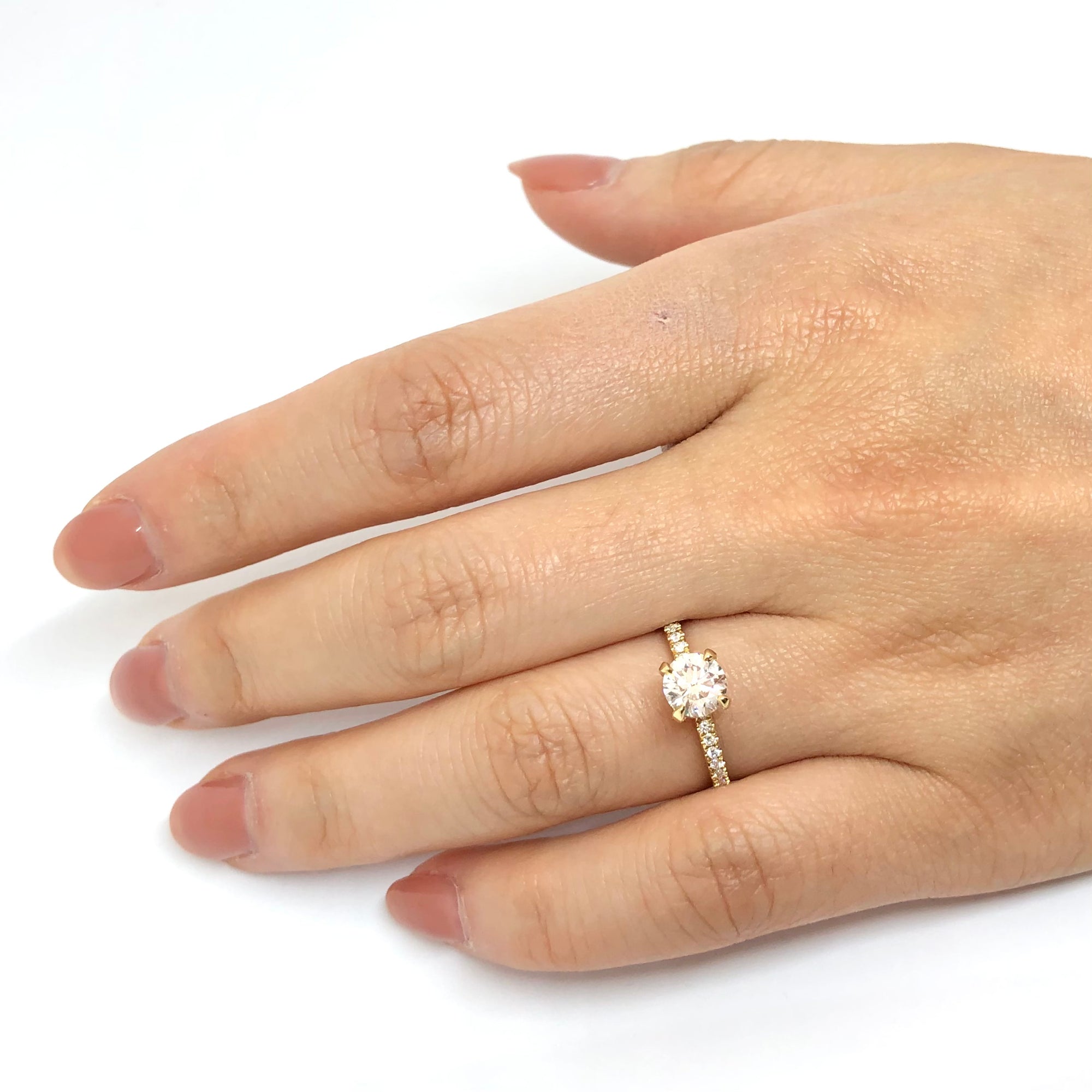 Forevermark Hidden Halo Solitaire Engagement Ring