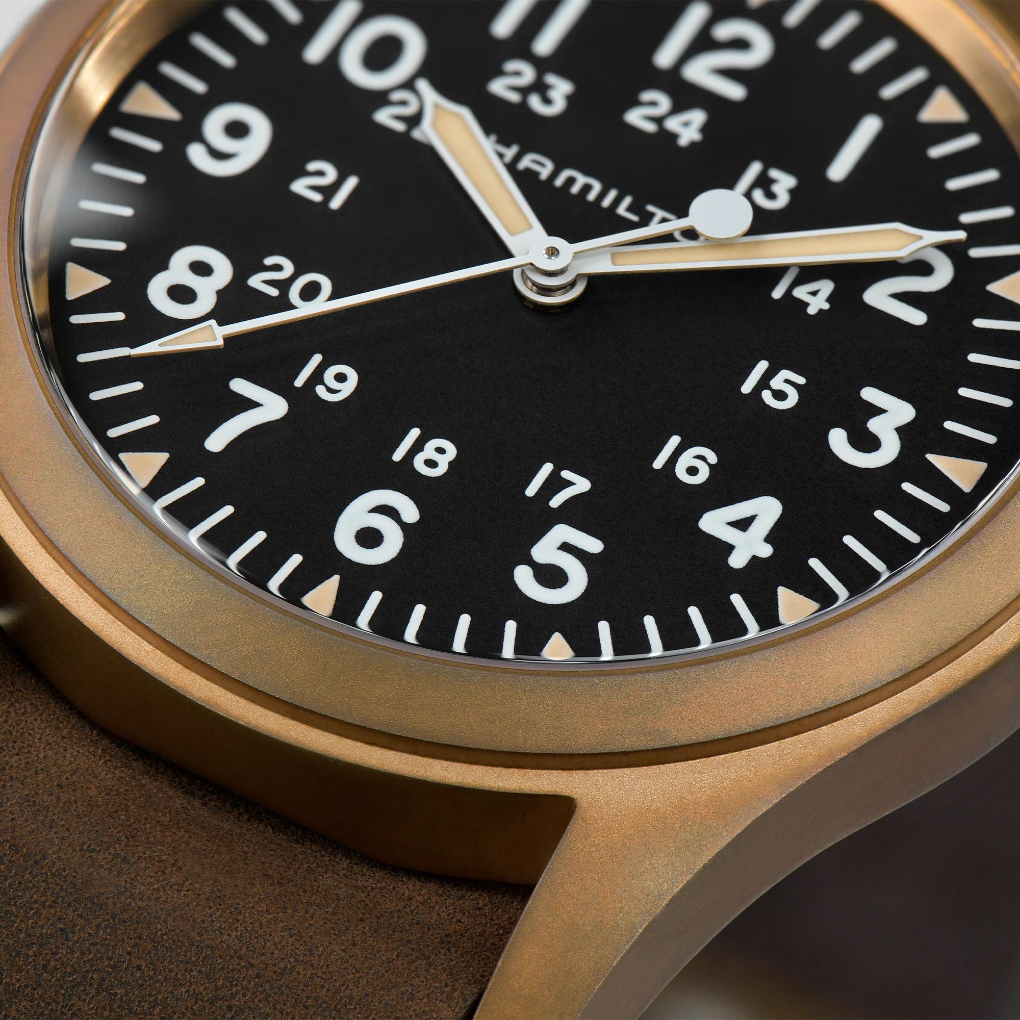 Hamilton Khaki Field Bronze Mechanical, model #H69459530, at IJL Since 1937