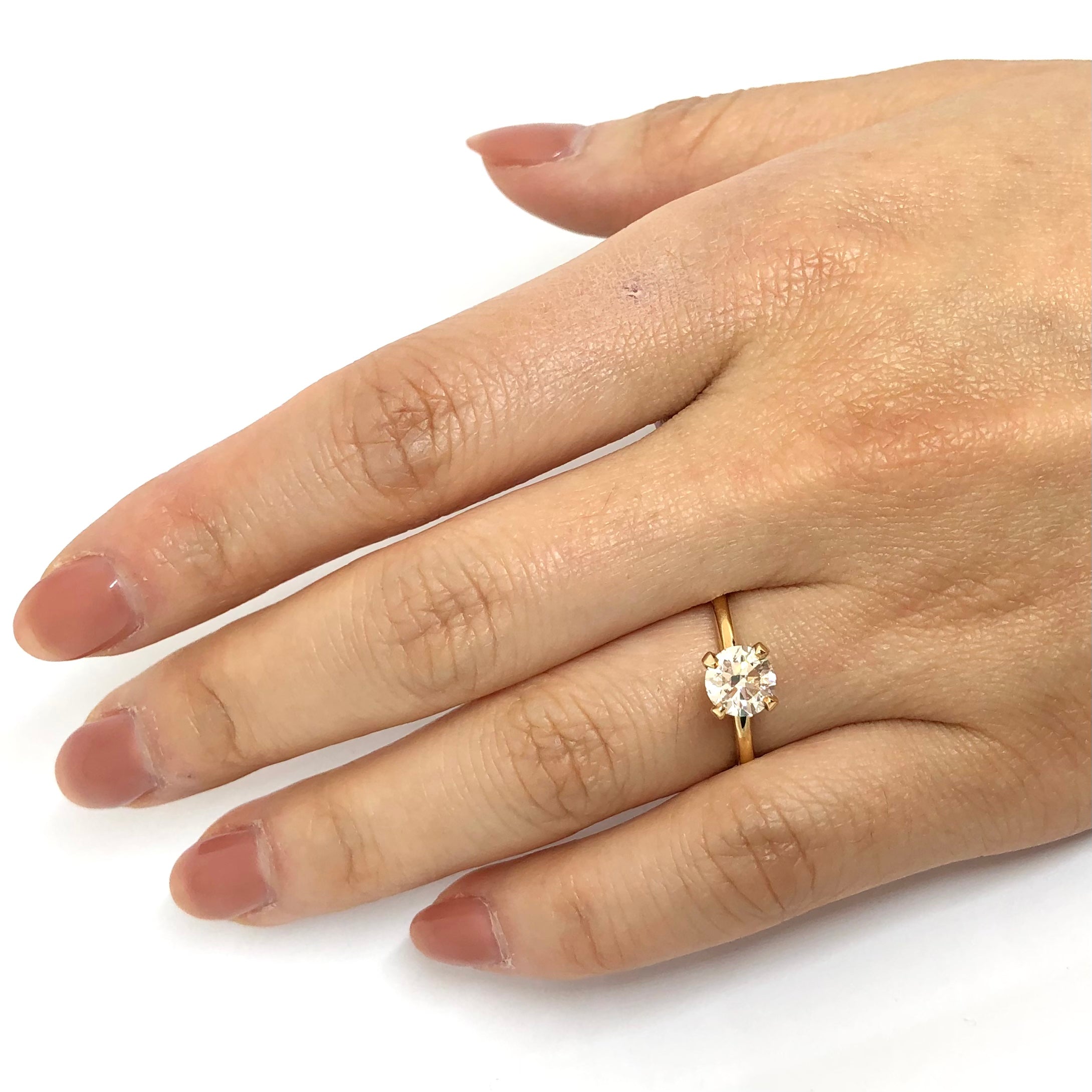 De Beers Forevermark Hidden Halo Solitaire Diamond Engagement Ring