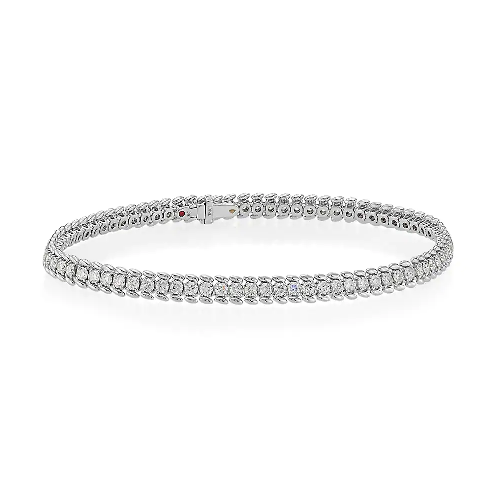 Roberto Coin 18KW Diamond Tennis Bracelet