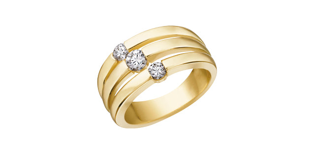 14K Yellow gold Diamond Ring