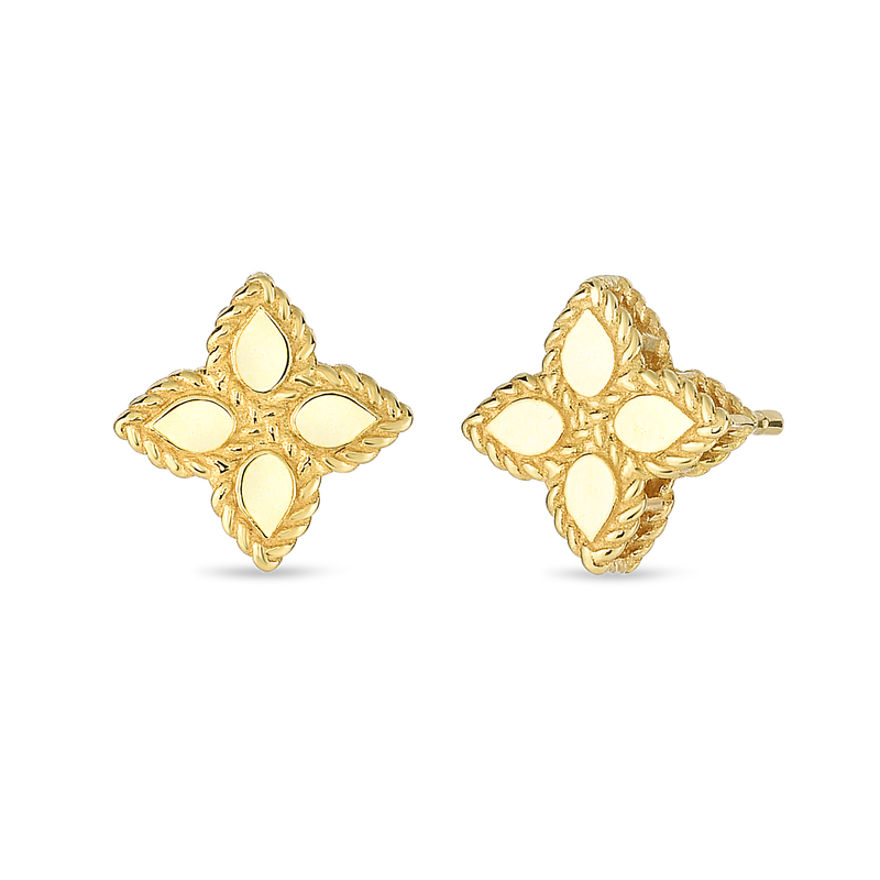 Roberto Coin 18KY Princess Flower Earrings