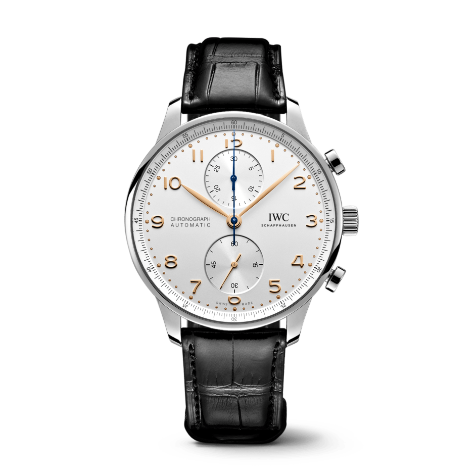 IWC Schaffhausen Portugieser Chronograph, model #IW371604, at IJL Since 1937