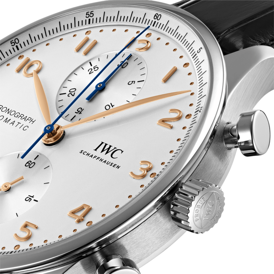 IWC Schaffhausen Portugieser Chronograph, model #IW371604, at IJL Since 1937