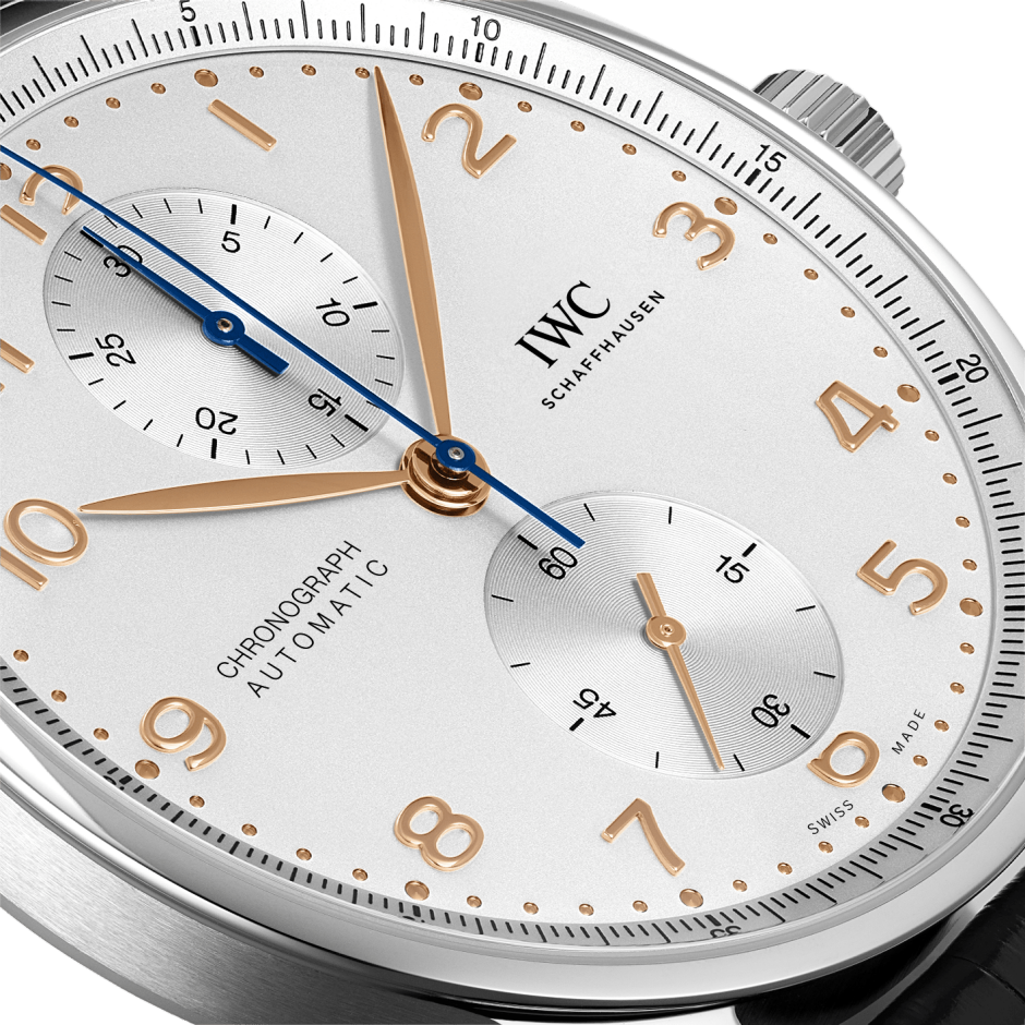 IWC Schaffhausen Portugieser Chronograph, model #IW371604, at IJL Since 1937