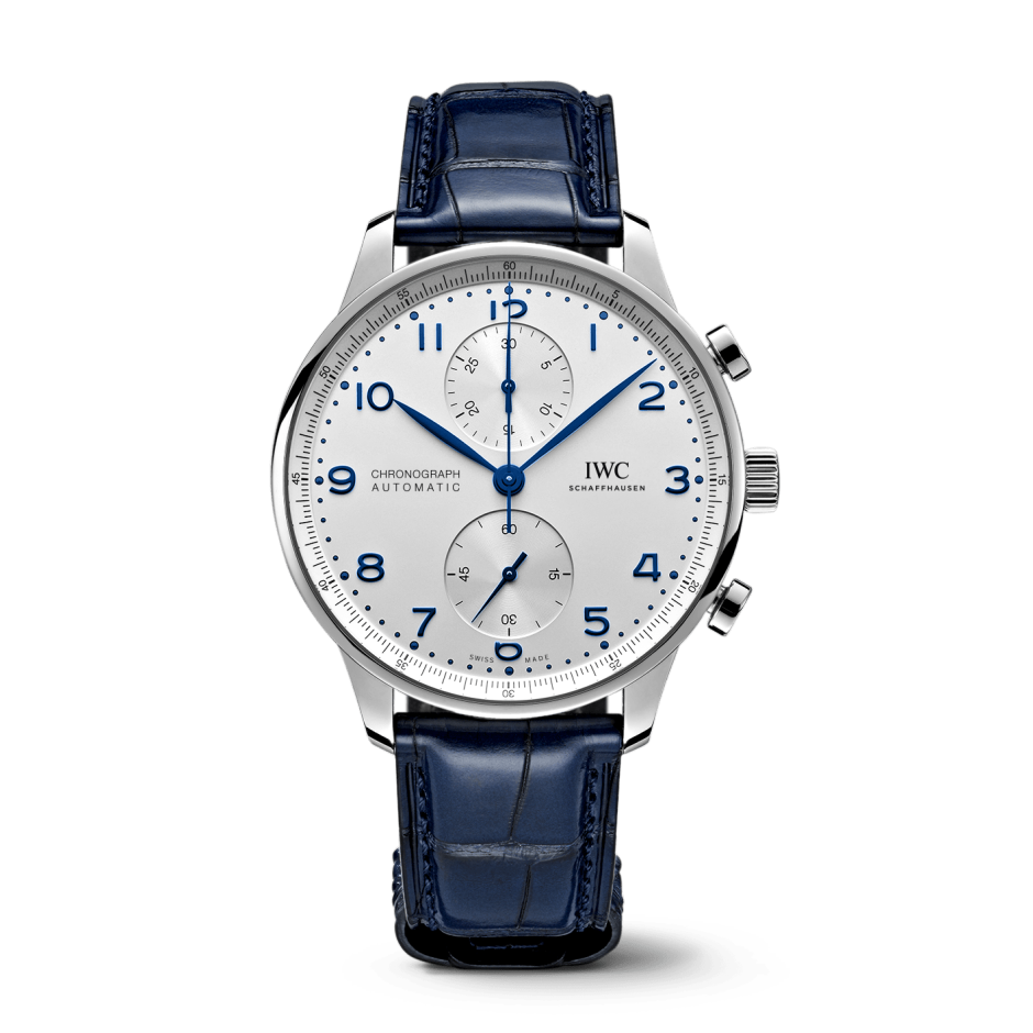IWC Schaffhausen Portugieser Chronograph, model #IW371605, at IJL Since 1937