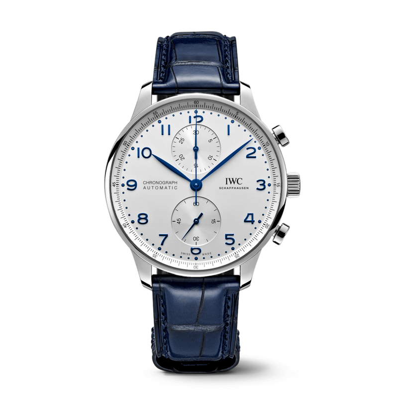 IWC Schaffhausen Portugieser Chronograph, model #IW371605, at IJL Since 1937