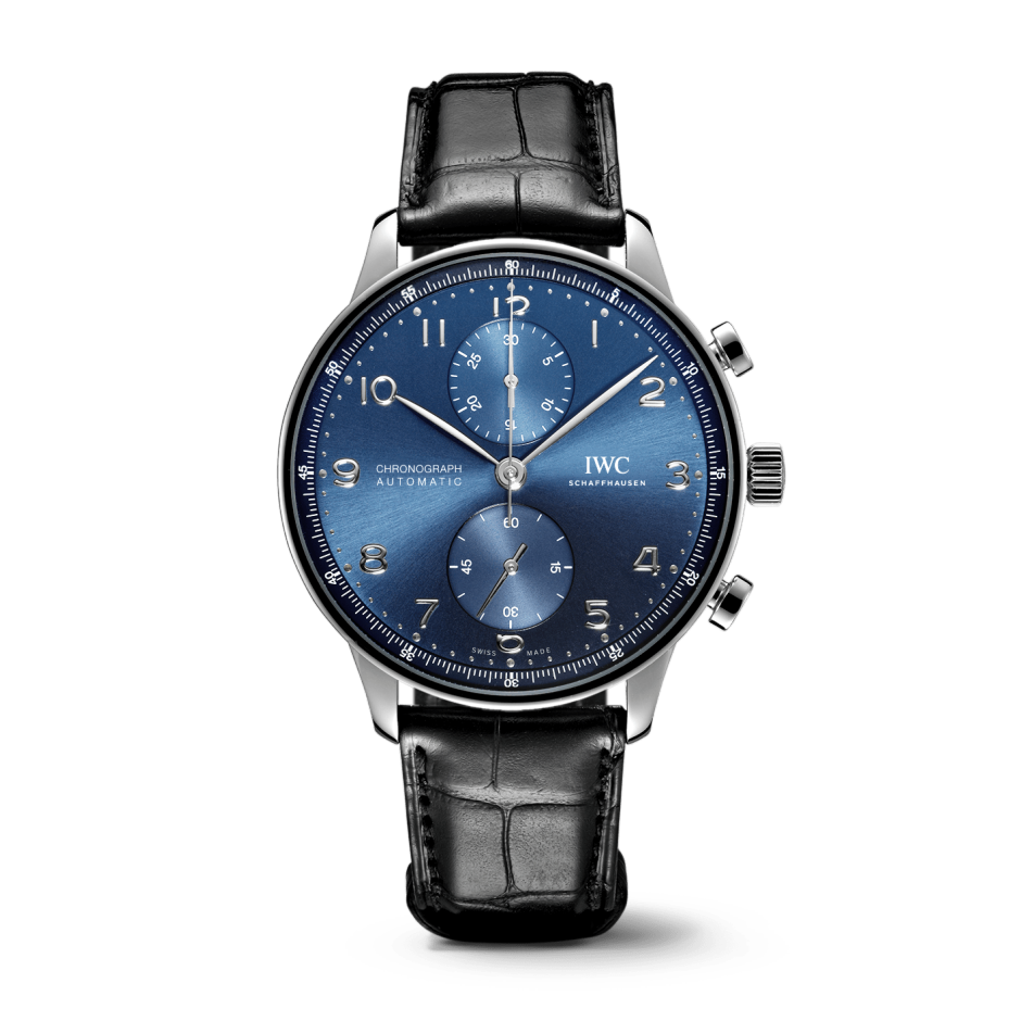 IWC Schaffhausen Portugieser Chronograph, model #IW371606, at IJL Since 1937