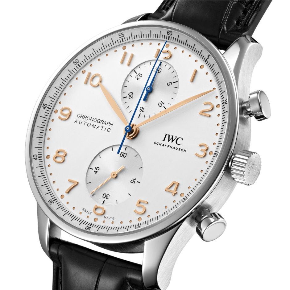 IWC Schaffhausen Portugieser Chronograph, model #IW371604, at IJL Since 1937