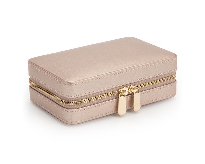 WOLF Palermo Zip Case - Rose Gold