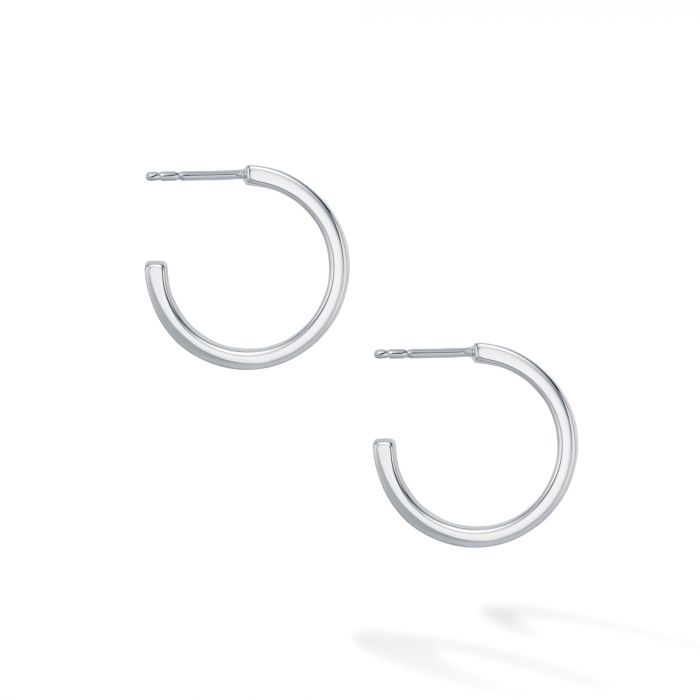 Birks Essentials Silver 15mm Bold Hoop Earrings