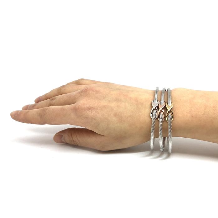 Sterling Silver Open End Bangle