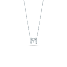 Roberto Coin 18K Diamond Love Letter Necklace "M"
