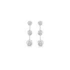 Roberto Coin 18KW Diamond Bezel Drop Earrings