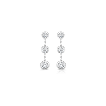 Roberto Coin 18KW Diamond Bezel Drop Earrings