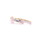 14K Y&W Twisted Hoop