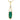 10K Yellow Malachite Necklace
