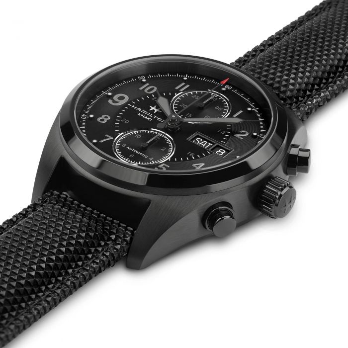 Khaki field auto 2025 chrono full black