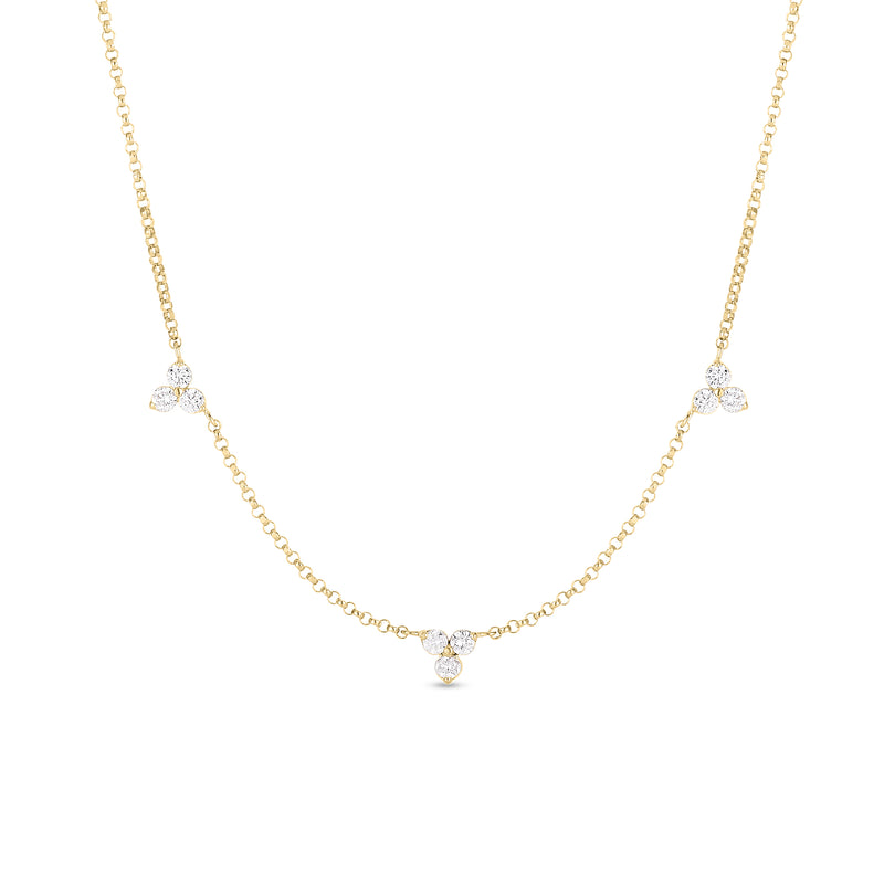 Roberto Coin 18KY Diamonds By The Inch Necklace