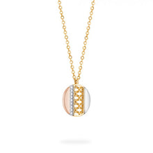 Birks Dare to Dream Tri-Gold DIamond Circle Necklace
