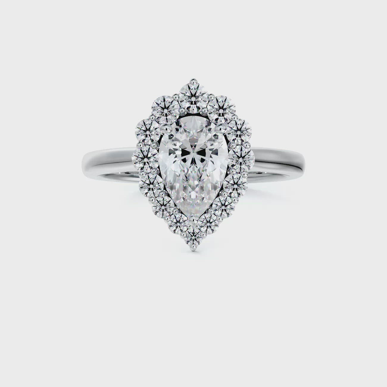 Portfolio by de Beers Forevermark Diamond Halo Engagement Ring