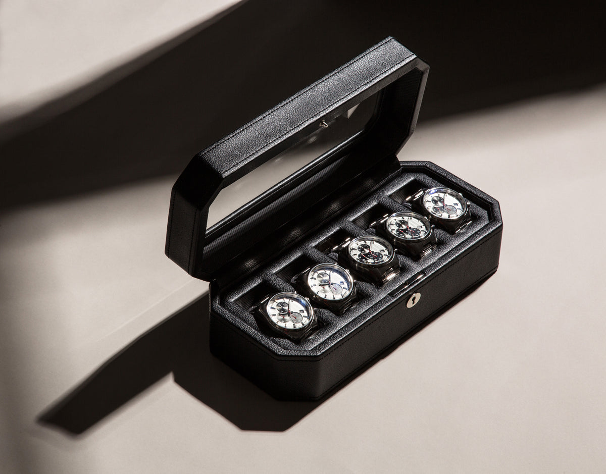 WOLF Windsor 5 Piece Watch Box