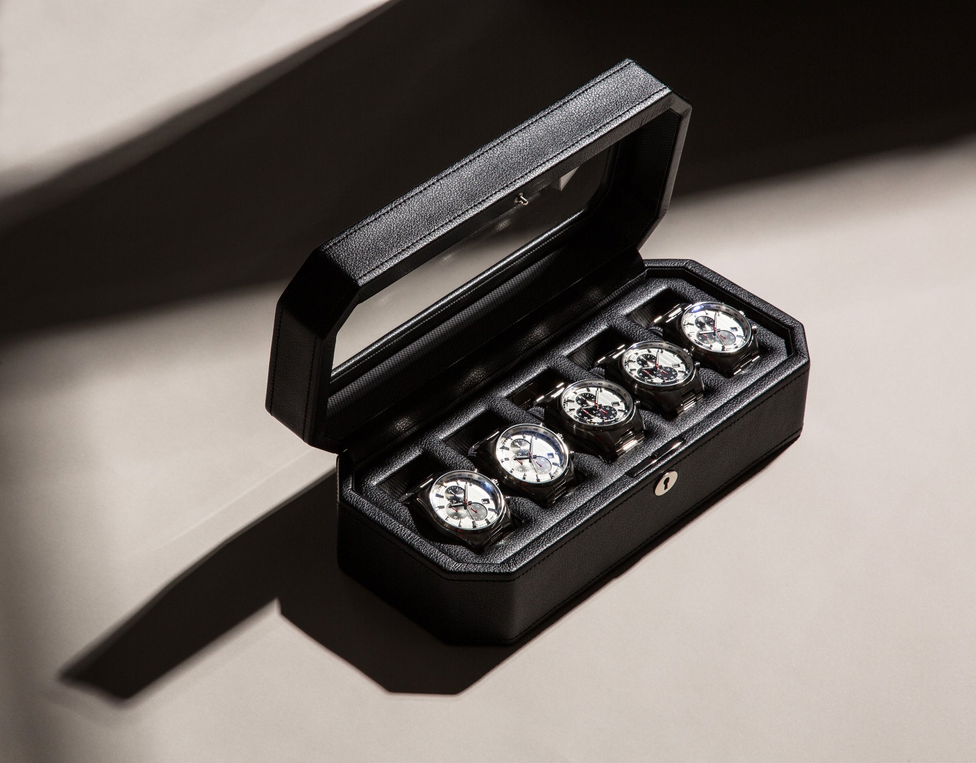 WOLF Windsor 5 Piece Watch Box