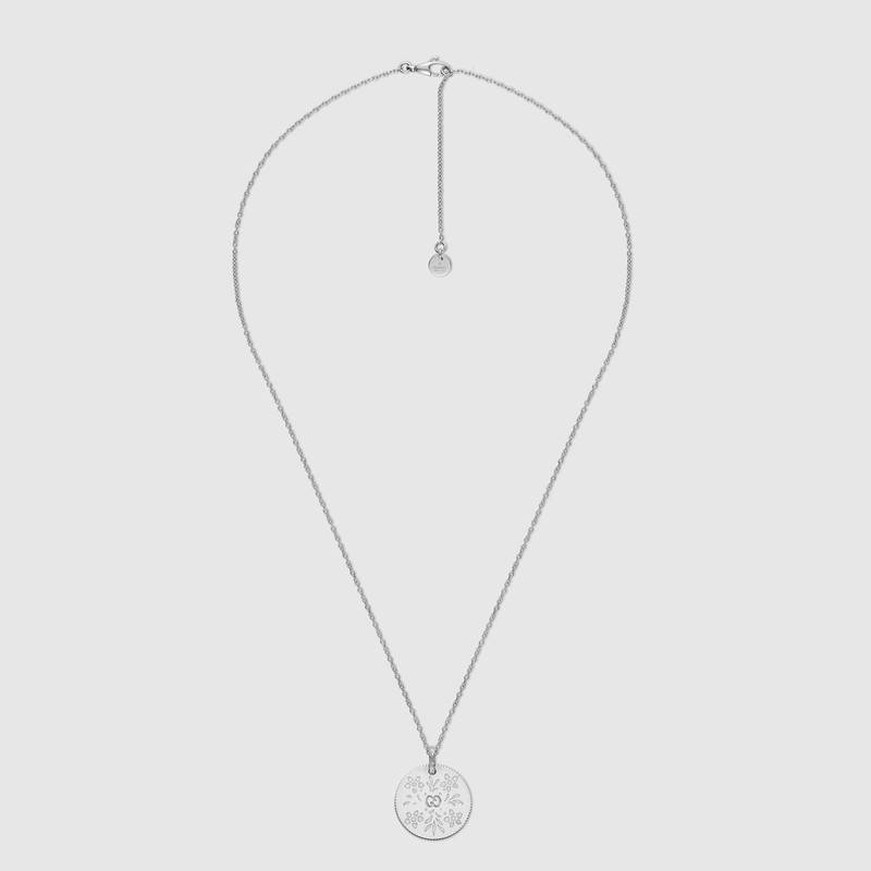 Gucci Icon Bloom Necklace In White Gold