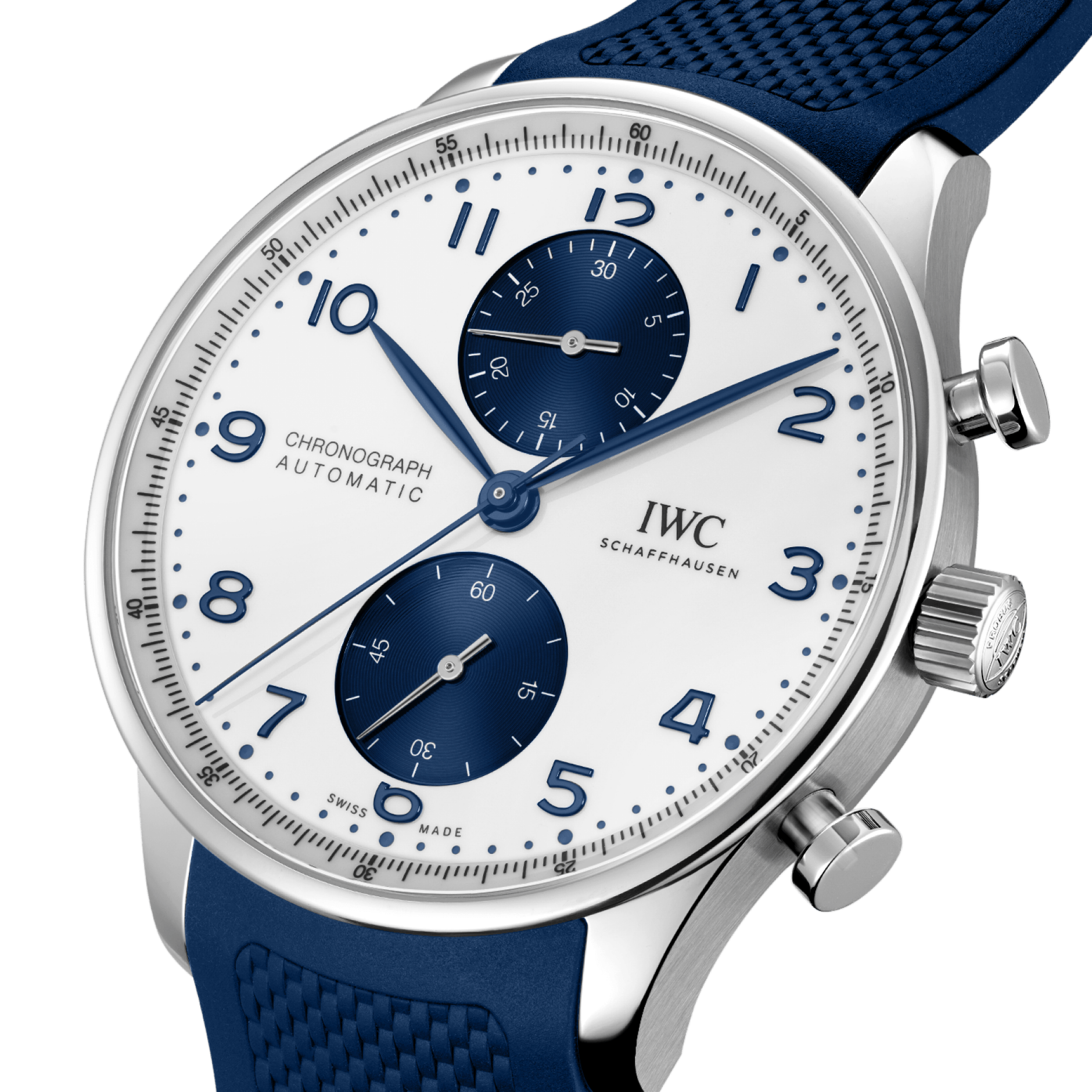 IWC Schaffhausen Portugieser Chronograph, model #IW371620, at IJL Since 1937