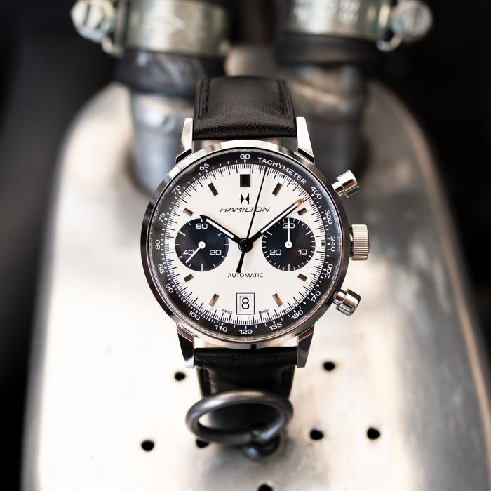 Hamilton American Classic Intra-Matic Auto Chrono, model #H38416711, at IJL Since 1937