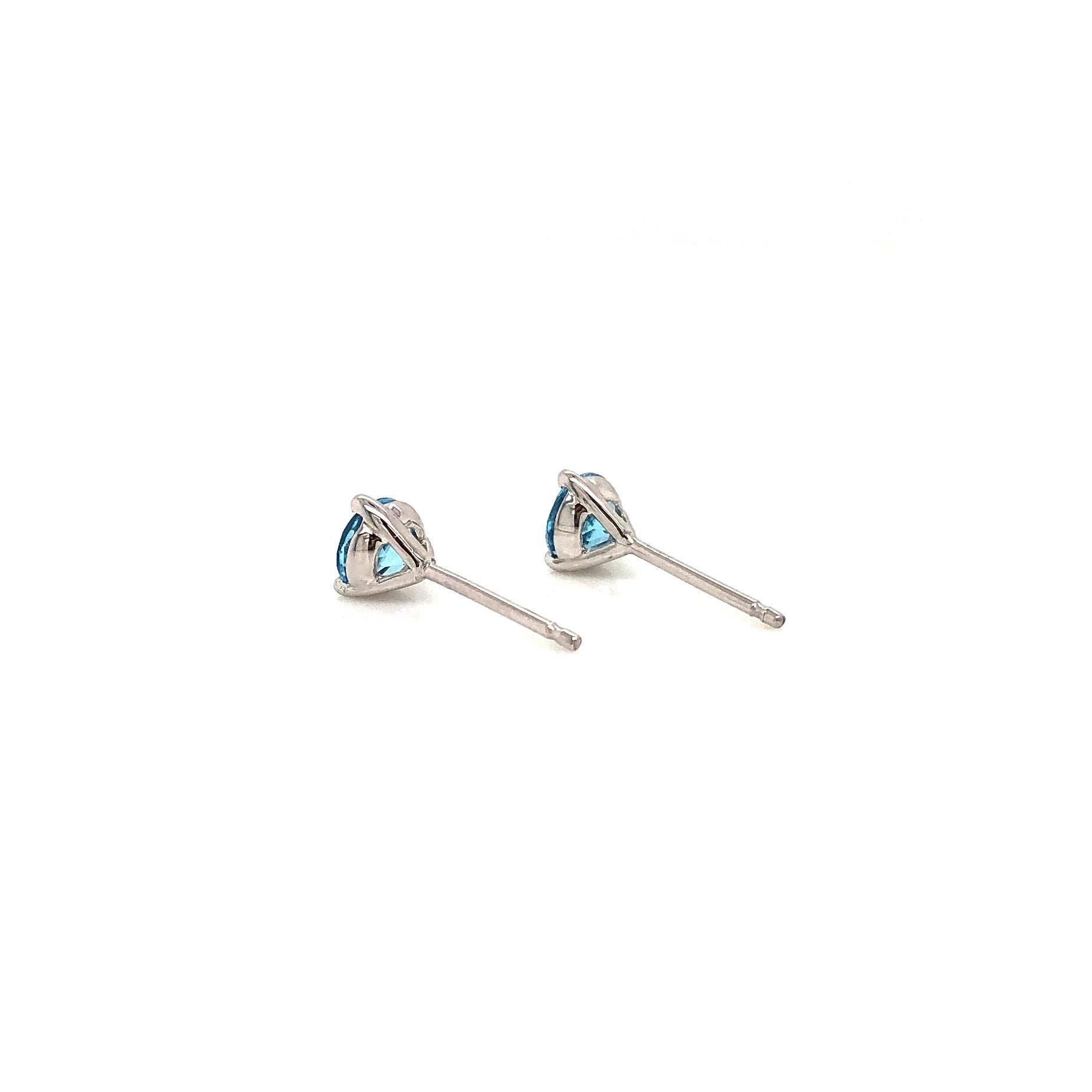 10KW Blue Topaz Stud Earrings