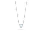 Roberto Coin 18K Diamond Love Letter Necklace "V"