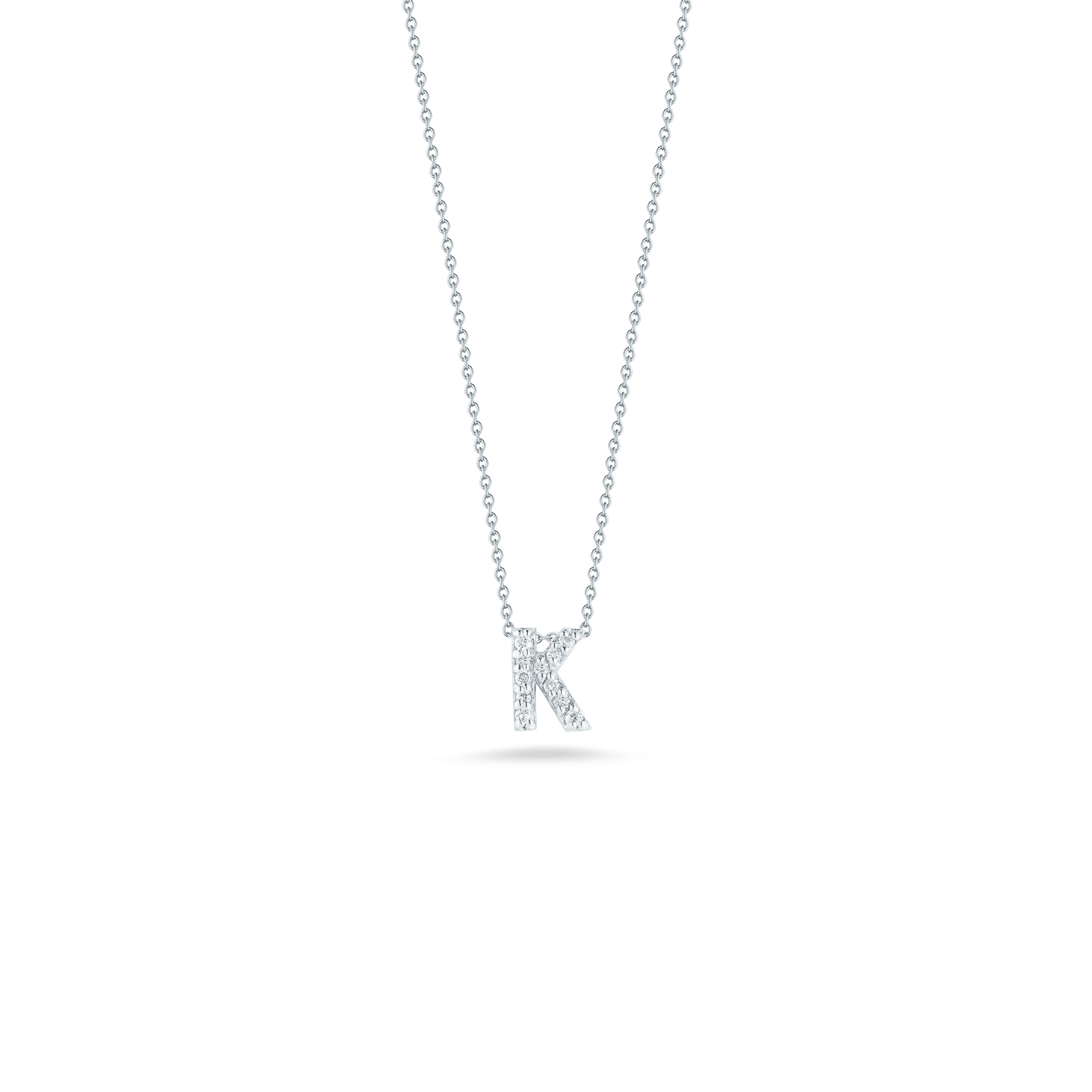 Roberto Coin 18K Diamond Love Letter Necklace "K"