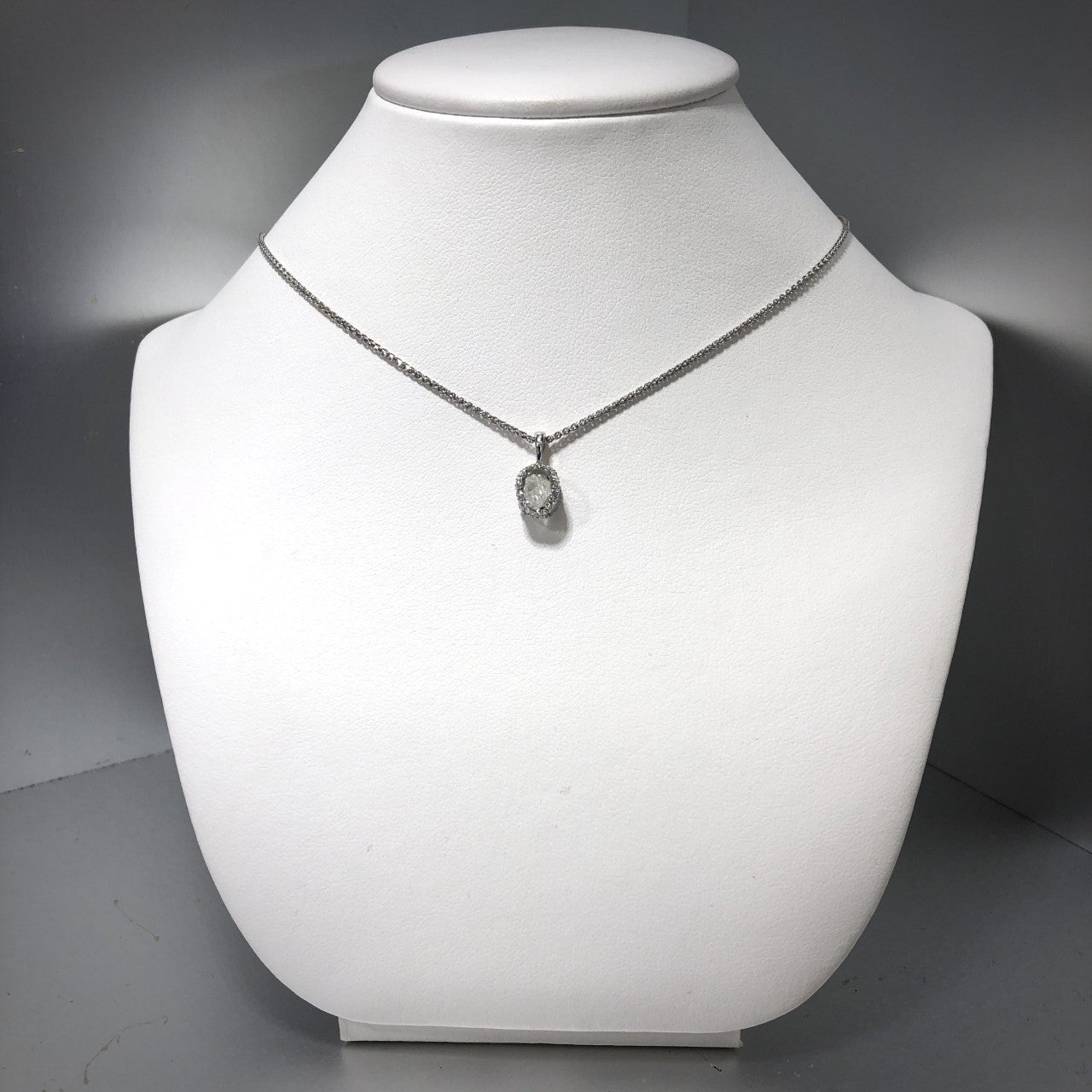 18KW Canadian Diamond Pendant With A 1.13ct Rough Diamond (Chain Included)