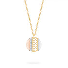 Birks Dare to Dream Tri-Gold DIamond Circle Necklace