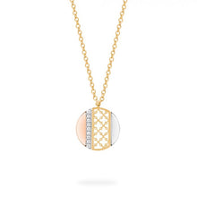 Birks Dare to Dream Tri-Gold DIamond Circle Necklace